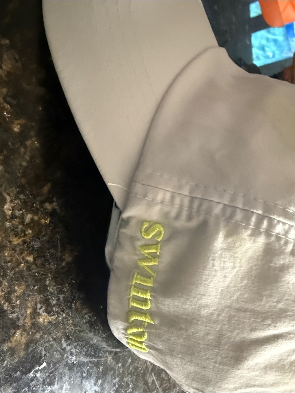 Swinton Embroidered white pickleball Cap with Neon Yellow Script